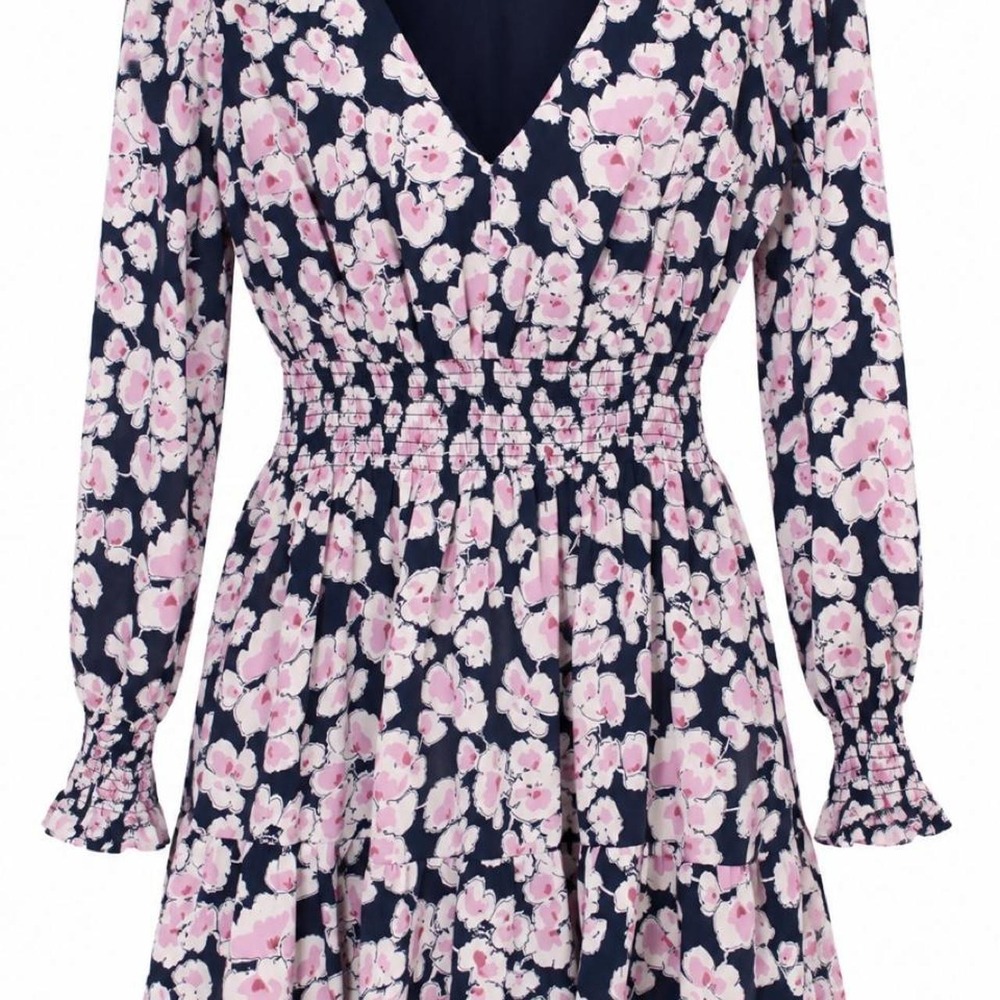 Abercrombie & Fitch Pink white Floral Mini Dress Women's 8 Cottagecore Y2K